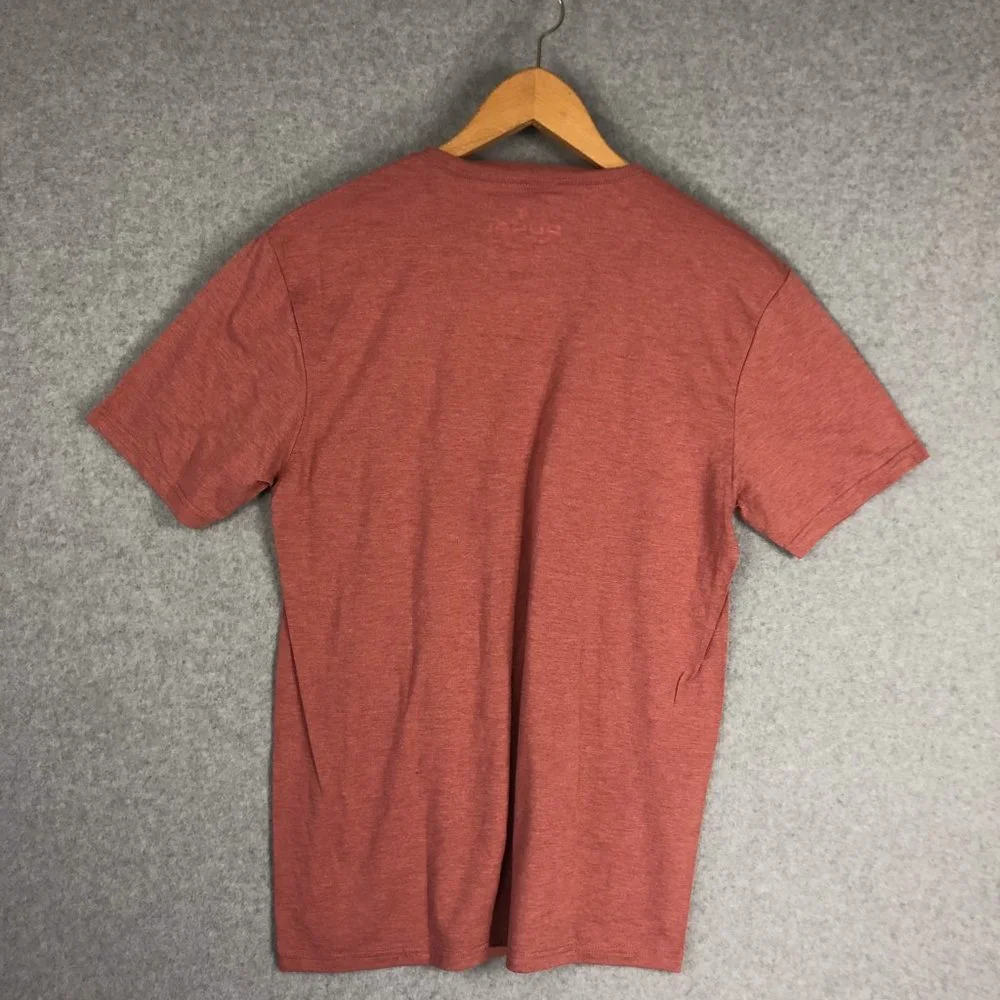 Rural Cloth America We Grow Beer Dusty Red Graphic Tee Shirt Size Medium - Picture 3 of 4